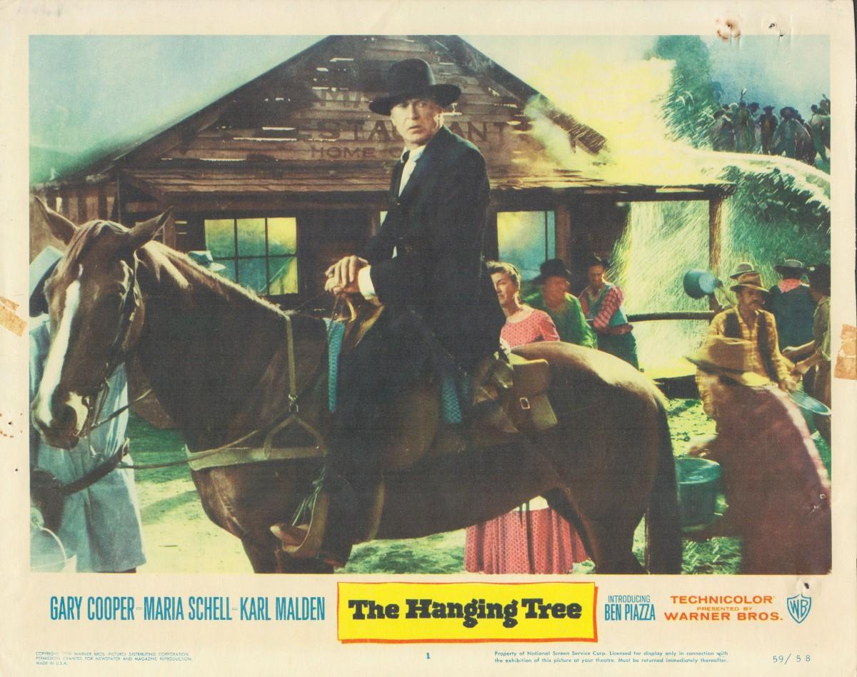 The Hanging Tree 1959 original vintage lobby card | EstateSales.org