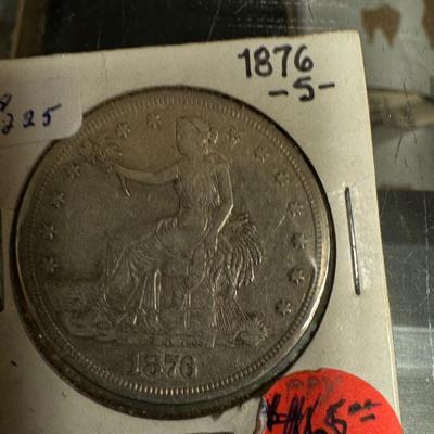 1876 S SITTING LIBERTY DOLLAR XVF