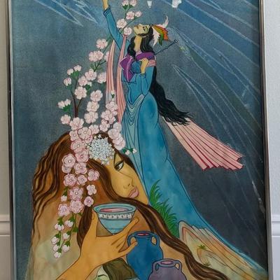 Laquer Painting Two Persian Women