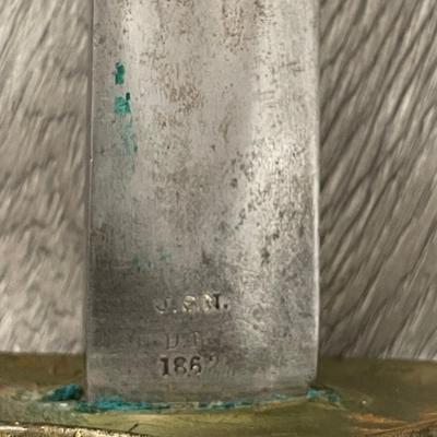 1862 Civil War Sword USN Amess Sword Chicopee Mass Dated 1862