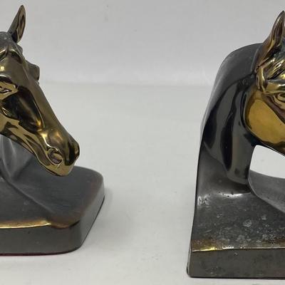 Twin Horse Book Ends