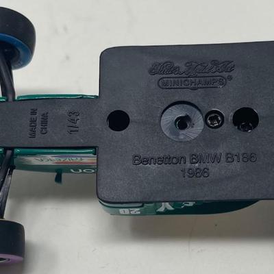 1986 Benetton B186, Formula 1, Minichamps, 1/43 Scale, Mint Condition