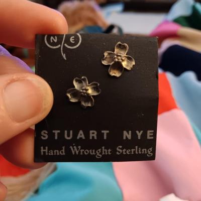 Silver ear rings