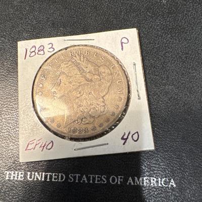 1883 P MORGAN EF40