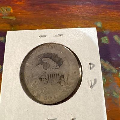 1834 CAPPED BUST .50c VF