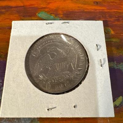 1836 P CAPPED BUST .50c EF40