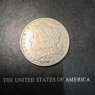 1880 S MORGAN UNCIRCULATED U S COIN 1$