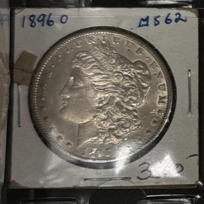 1896 0 MORGAN MS62 US COIN 1$