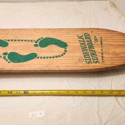 Vintage 1960’s Nash Sidewalk Surfboard Skateboard 1 of 2