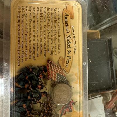 AMERICAS NICKEL 3 cent piece sealed
