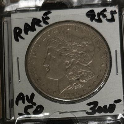 1895 S Morgan AU 50 rarest of dates