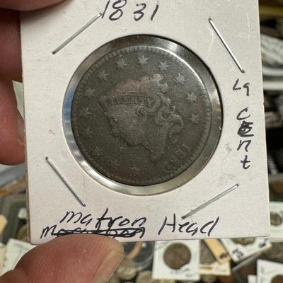 1831 MATRON HEAD LARGE CENTS