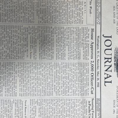 Newspaper: Two 1930s ARMY NAVY JOURNAL