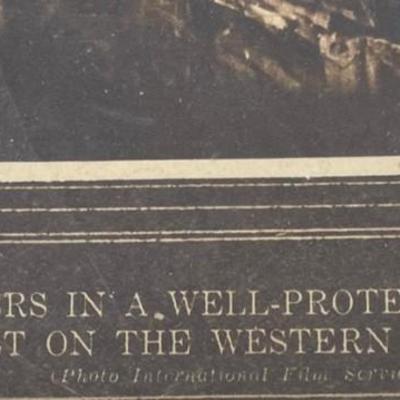 NY Times Mid-Week Pictorial 6648 "French Officers in a Well-Protected Observation"