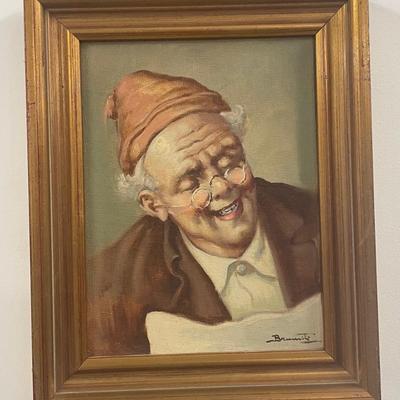 C Stoitzner Style Oil Signed oil painting on board/SIGNED