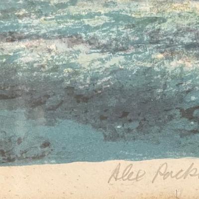 ALEX PACKHAM SIGNED LITHOGRAPH/ COA NO: 93/357