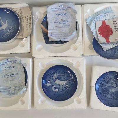 Royal Copenhagen Plates Years 1984-1989 Mother’s Day Series