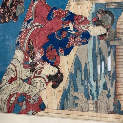 Signed KUNIYOSHI (1797 - 1861) Japanese Woodblock Print