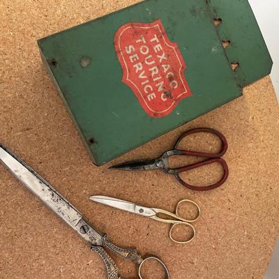 Texaco Box Texaco box with scissors | EstateSales.org