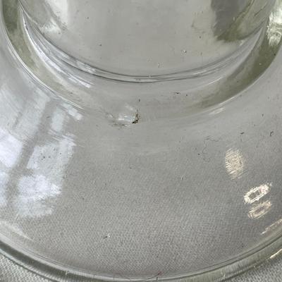 2 Antigue Glass Oil Lamps