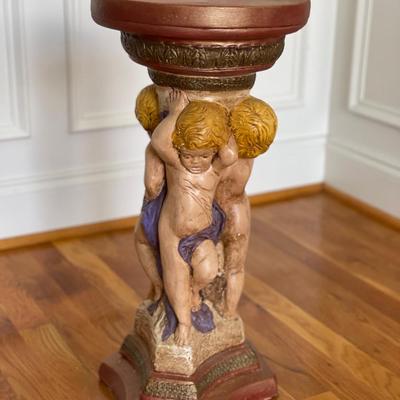 Decorative Hand-Painted Pedestal