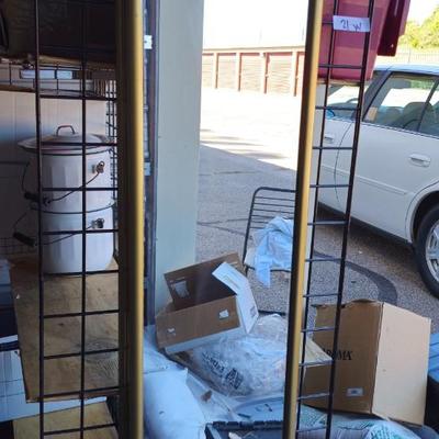 Vintage Tri Fold Gold Rectangle door Mirror