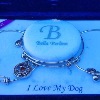 New in Box Anne Klein Women's Bangle Watch & Bella Perlina Charm Bracelet Box Set Of 3