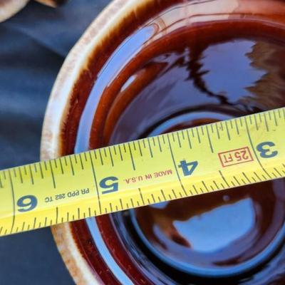 Vintage Brown Drip Glaze Stoneware lot