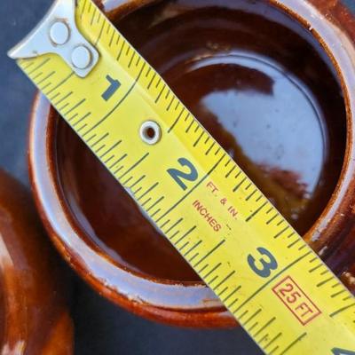 Beautiful Vintage Brown Drip Glaze American Pottery Lot