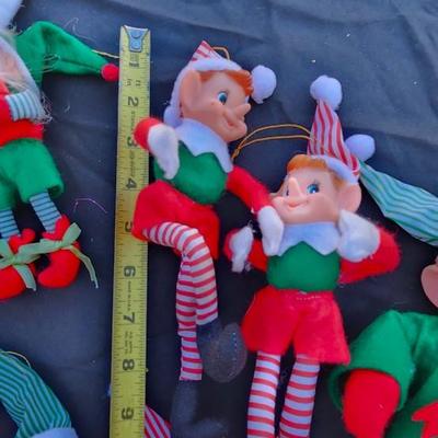 Christmas Pixie Elves Striped Legs Lot