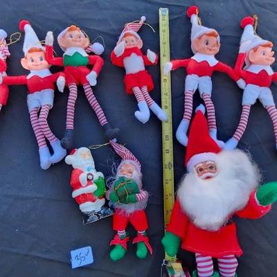 Christmas Pixie Elves Striped Legs Lot
