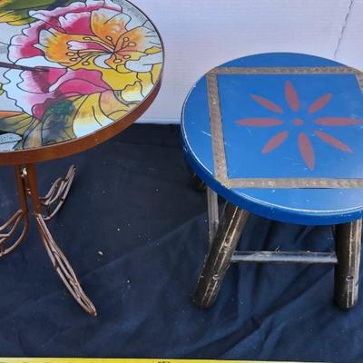 Two Stools, plant stands