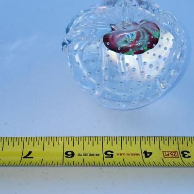 Glass and Jewlry Lot and Belts including Bubble Apple Paper-Weight