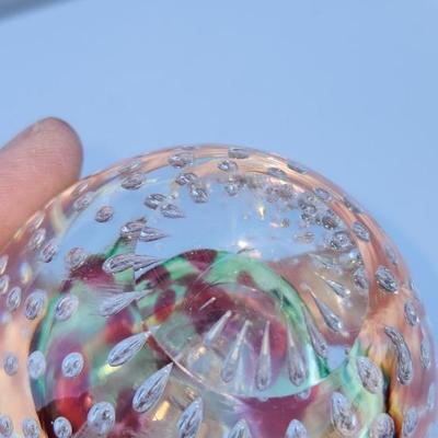 Glass and Jewlry Lot and Belts including Bubble Apple Paper-Weight