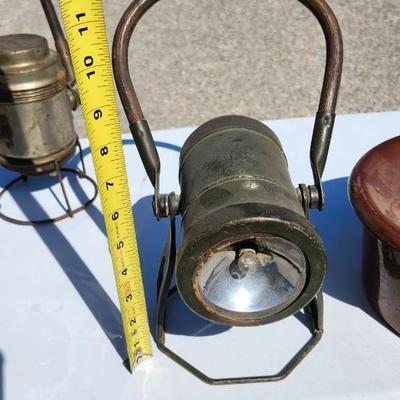 3 Vintage Lanterns, including Conger, And Genesy electric lantern