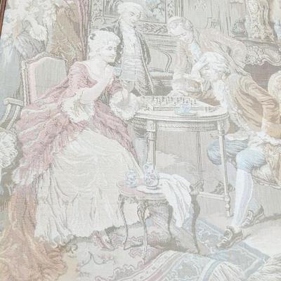 Two Vintage Crafted Antique Needlepoint Tapestry