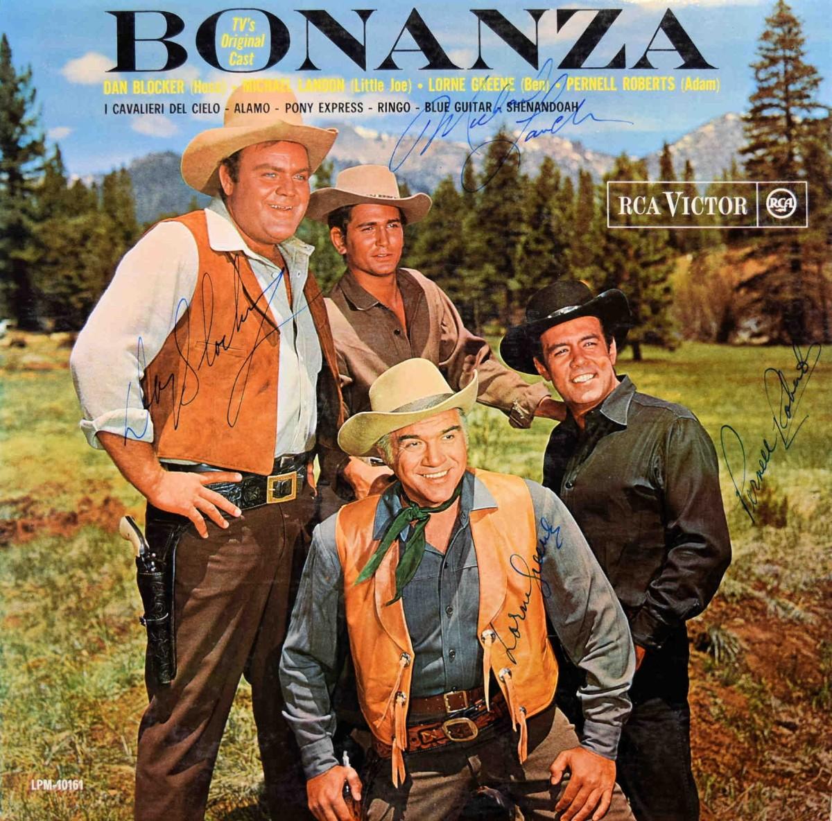 Bonanza TV’s Original Cast signed soundtrack | EstateSales.org