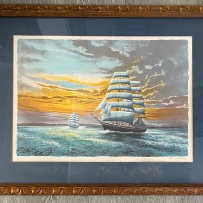 ALEX PACKHAM SIGNED LITHOGRAPH/ COA NO: 93/357