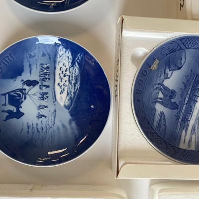 Royal Copenhagen Plates Years 1962, 1966, 1968, 1969, 1970, 1972