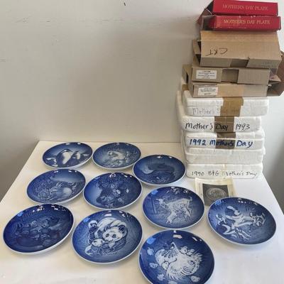 Royal Copenhagen Plates Years 1990-1999 Mother's Day Series