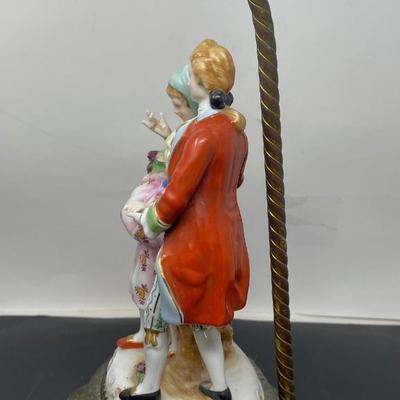 Pair Victorian Dancers Table Lamp