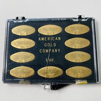 Rare Vintage Dental Gold ingots Ten 1 oz