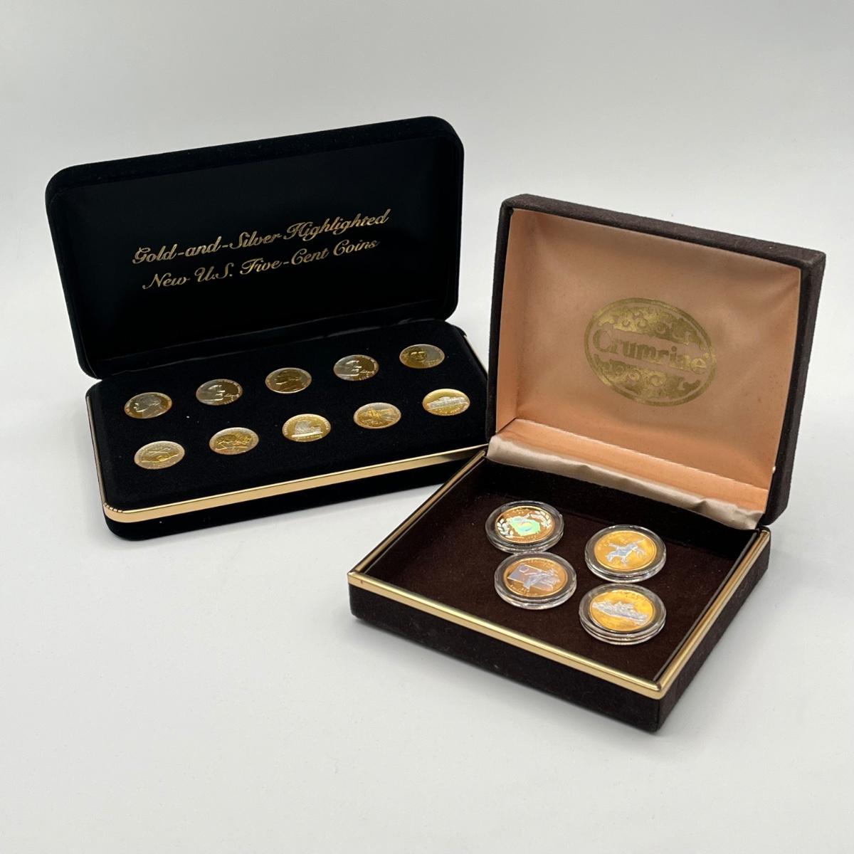 LOT 73J: Gold and Hologram 1999 State Quarters and Gold and Silver ...