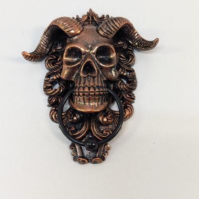 Gothic Skull Door Knocker 3D Render Spooky Halloween Decor 56420726 PNG Gothic Skull Door Knocker 3D Render Spooky Halloween Decor 56420726 PNG