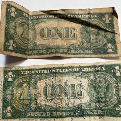 Sale Photo Thumbnail #152: Writing is on both bills