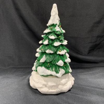Lot 76 | Lighted Snow Capped Revolving Tree