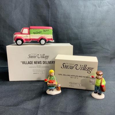 Lot 93 | Village News Delivery | Newsboy | Apple Girl