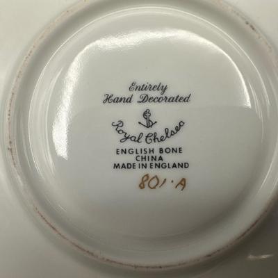 Vintage Royal Chelsea Cup and Saucer - Made in England, English Bone China