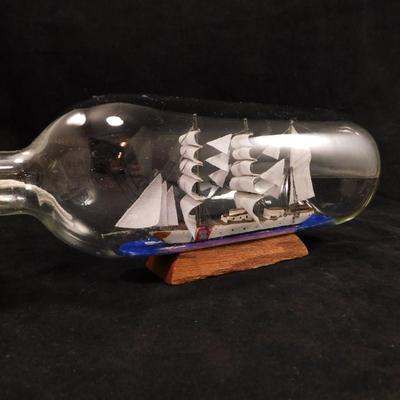 USCG "Eagle" Ship In A Bottle 10"