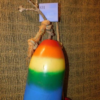 Vintage Foam Rainbow Lobster Trap Floats 11"/13"